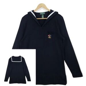 Vintage Ralph Lauren sailor sweater with Embroidered Crest